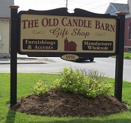 Old Candle Barn Sign